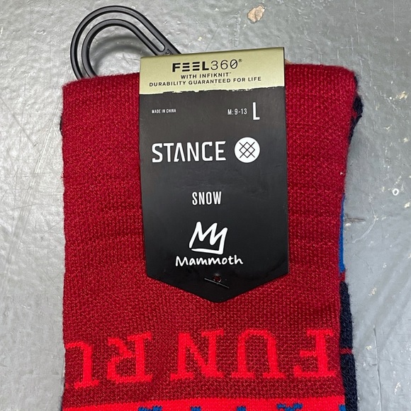 Stance Feel 360 Mammoth Mountain Infiknit Snow Socks Large Board Ski Winter - Picture 4 of 5
